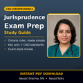 Jurisprudence Exam Preparation guide for Ontario nurses cover by Navjot Sharma, RN