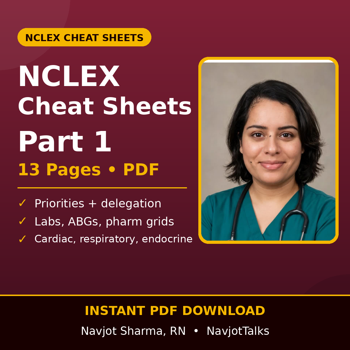 NCLEX Cheat Sheets cover