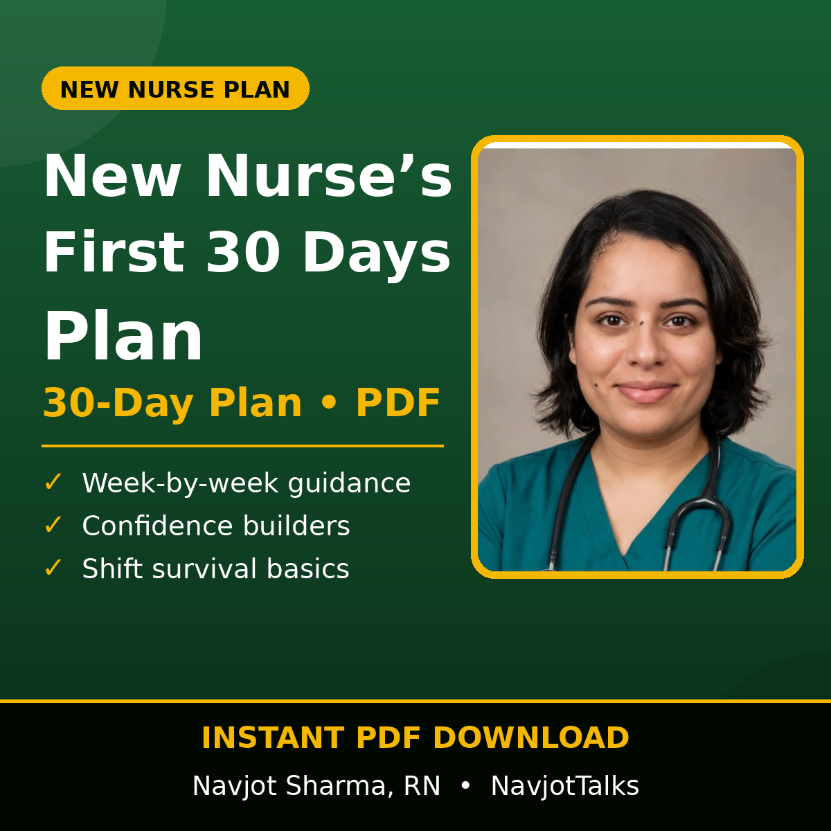 New Nurses First 30 Days Plan cover
