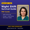 Night Shift Survival Guide for nurses cover by Navjot Sharma, RN